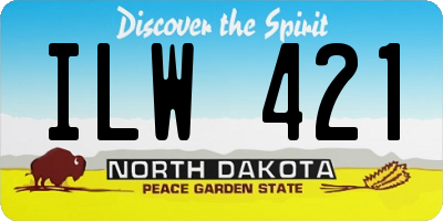ND license plate ILW421