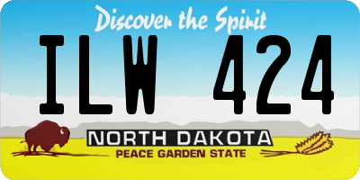 ND license plate ILW424