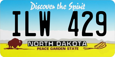 ND license plate ILW429