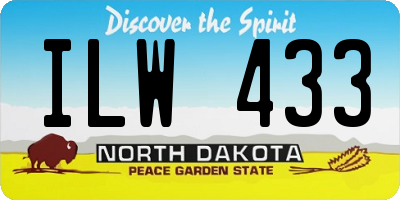 ND license plate ILW433