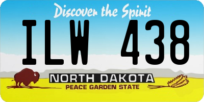 ND license plate ILW438