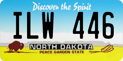 ND license plate ILW446