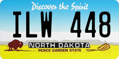 ND license plate ILW448