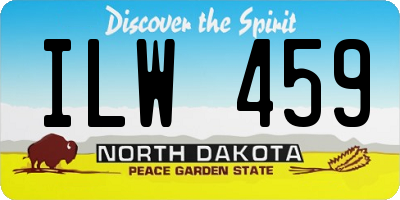 ND license plate ILW459