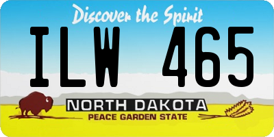 ND license plate ILW465