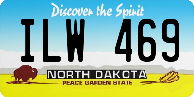 ND license plate ILW469