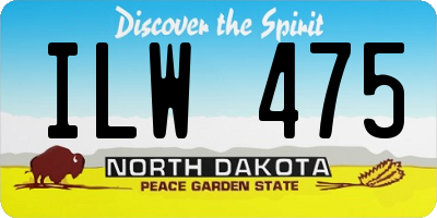 ND license plate ILW475