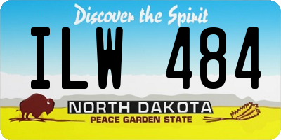 ND license plate ILW484