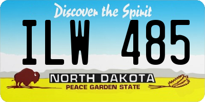 ND license plate ILW485