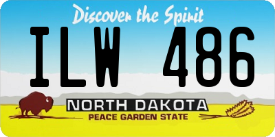 ND license plate ILW486