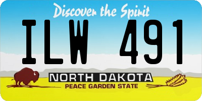 ND license plate ILW491