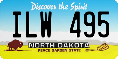 ND license plate ILW495