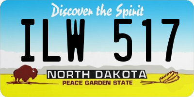 ND license plate ILW517