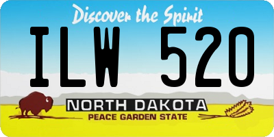 ND license plate ILW520