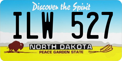 ND license plate ILW527