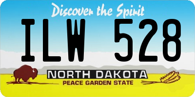 ND license plate ILW528