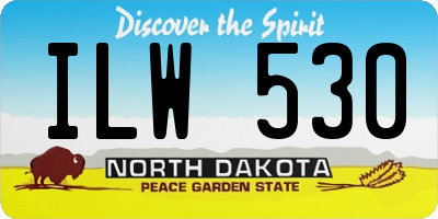 ND license plate ILW530