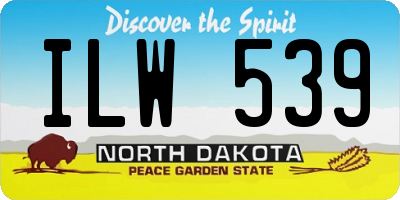 ND license plate ILW539