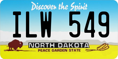 ND license plate ILW549