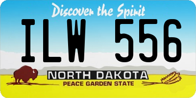 ND license plate ILW556