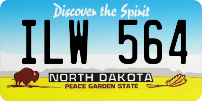 ND license plate ILW564