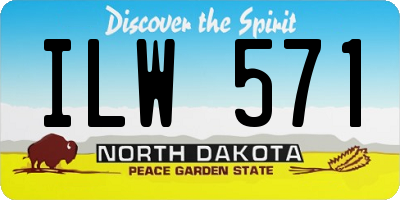 ND license plate ILW571