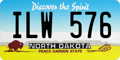 ND license plate ILW576