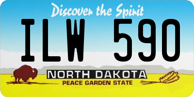 ND license plate ILW590