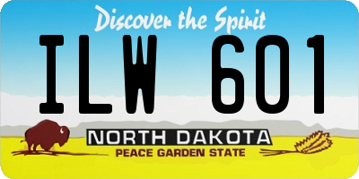 ND license plate ILW601