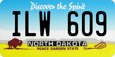 ND license plate ILW609