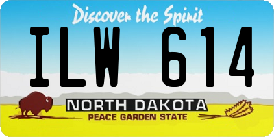 ND license plate ILW614