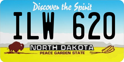 ND license plate ILW620