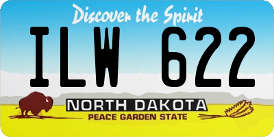 ND license plate ILW622