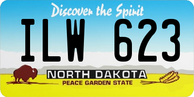 ND license plate ILW623