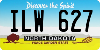 ND license plate ILW627