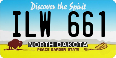 ND license plate ILW661