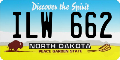 ND license plate ILW662