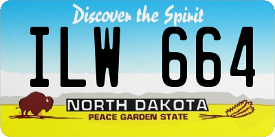 ND license plate ILW664