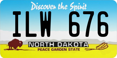 ND license plate ILW676