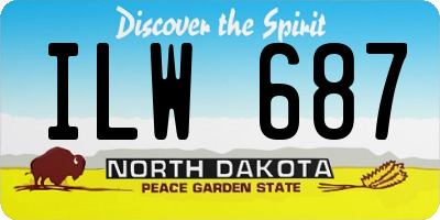 ND license plate ILW687
