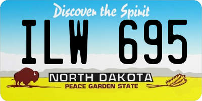 ND license plate ILW695