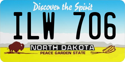 ND license plate ILW706