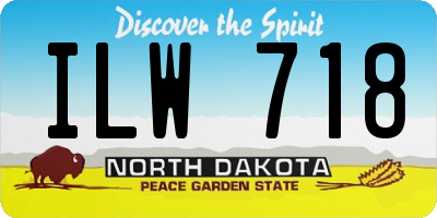 ND license plate ILW718