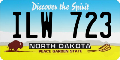 ND license plate ILW723
