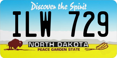 ND license plate ILW729