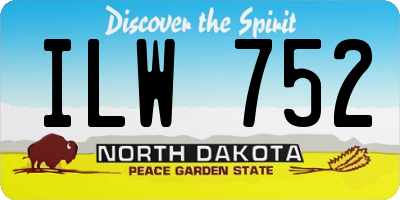 ND license plate ILW752