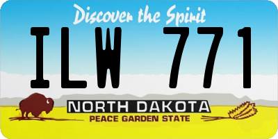 ND license plate ILW771