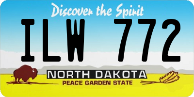ND license plate ILW772