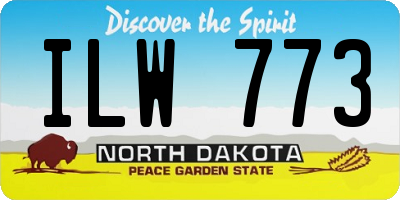 ND license plate ILW773