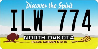 ND license plate ILW774